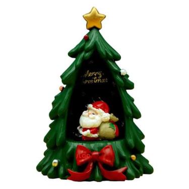 Imagem de Lâmpada de luz noturna Papai Noel Resin Star Enfeites de Natal - yiwei