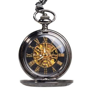 Imagem de Relógio de bolso Quartz Retro para crianças com corrente - yiweisai