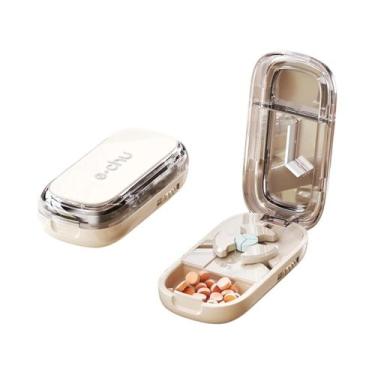 Imagem de Cortador E Divisor De Comprimidos Grande E Pequeno Com Compartimento D