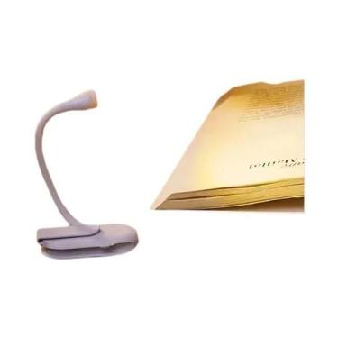 Imagem de Lanterna De Livro Mini LED Recarregável Com Clip 360 graus Modos De Pr