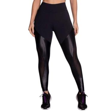 Imagem de Calça Legging Selene Recortes Tule Cirre Feminina - Preto GG-Feminino