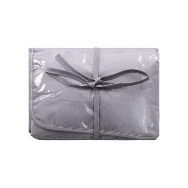 Imagem de Trocador de Fraldas Portátil Liso - 43cm x 65cm - BUBLIM, Cinza