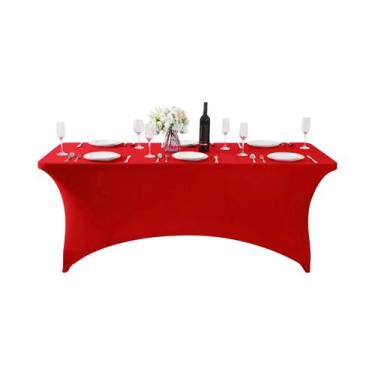 Imagem de Toalha De Mesa Elástica De Spandex 6FT 4FT Universal Ajustável Para Fe