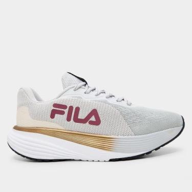 Imagem de Tênis Fila Agile Feminino, Bege, Vinho, 37