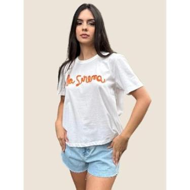 Imagem de Camiseta Feminina Comfy La Serena Colcci Cor:;Tamanho:GG-Feminino