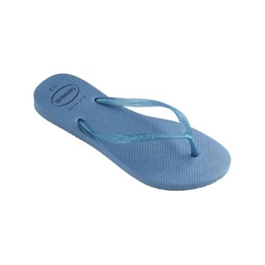 Imagem de Chinelo, Havaianas, Slim Gloss, Feminino, Azul Aço, 41/42