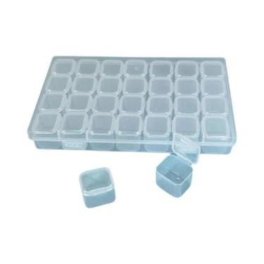 Imagem de Caixa Organizadora Portátil De Artesanato Com 28/56 Compartimentos Ind