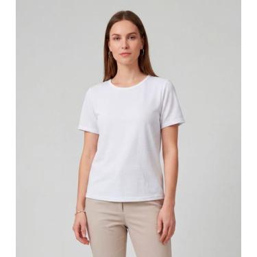 Imagem de Blusa Feminina Básica Infinita Cor Branco, G, Branco