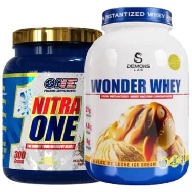 Imagem de Combo Wonder Whey 900g Doce de Leite (Whey Concentrado) + Pré Treino N