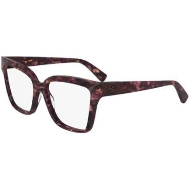 Imagem de Armação de Óculos Longchamp LO2754 606 - Vermelho Striped 53-Feminino