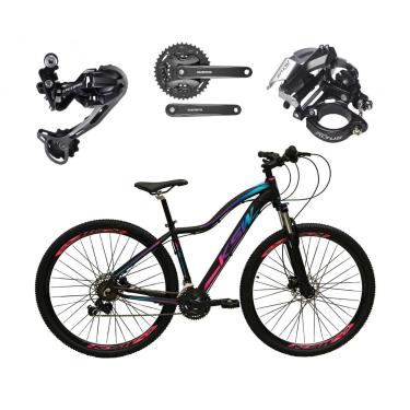 Imagem de Bike Aro 29 KSW Mwza Feminina Alumínio 27v Shimano Deore/Altus Freio Hidráulico Garfo T...