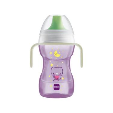 Imagem de Copo Treinamento Fun To Drink Mam Night 270ml 8m+ Menina, Rosa
