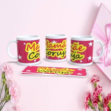 Imagem de Caneca de Porcelana Mães Estampa 65 para Presente Dia das Mães 325ML Apta micro-ondas e...