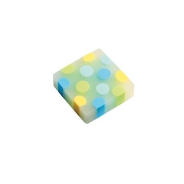 Imagem de Borracha Tris Confete Cores com Textura Super Macia e Estampa Divertida 1 Unidade Verde