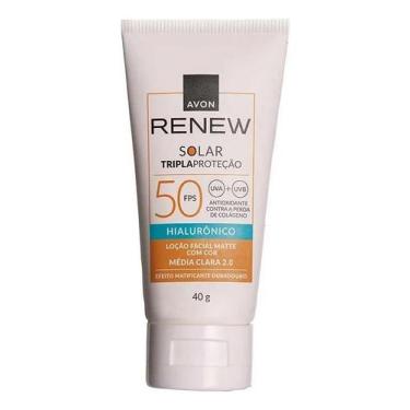 Imagem de Protetor Solar Facial Avon Renew Fps50 Média Clara Matte 40g - Congrat