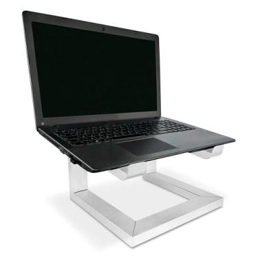 Imagem de Suporte Para Notebook Laptop Stand Dj Em Aço Macbook Branco - Genus Mó