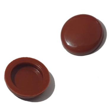 Imagem de Tampa Mogno de Acabamento Para O Parafuso Tampinha CPL - 100 Peças - F