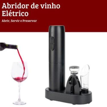 Imagem de Abridor de Vinho Elétrico Recarregável USB Premium - Abridor Vinho Elé
