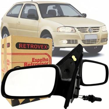 Imagem de Par Retrovisor Volkswagen Gol G3 G4 2000 2001 2002 2003 a 2014 Manual 