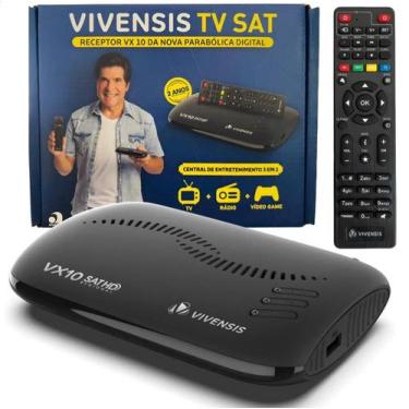 Imagem de Receptor Digital Full Hd Via Satélite Vivensis Vx10