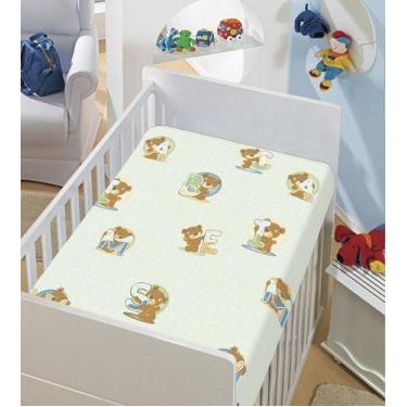 Imagem de Cobertor Jolitex Bebe Menino Microfibra Kyor Plus Ursinhos, Verde-clar