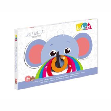 Imagem de Brinquedo Educativo Lança Argolas Elefantinho Babebi