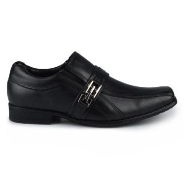 Imagem de Sapato Social Masculino Zapattero Flex 8010, 41, Preto