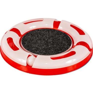 Imagem de Brinquedo P/ Gatos Cat GP Jel Ball 4 Partes C/Guizo Vermelha - Jel Pla