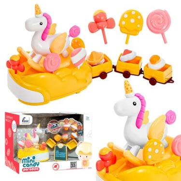Imagem de Brinquedo Carrinho De Doces Unicórnio Infantil Com Acessórios - Fênix