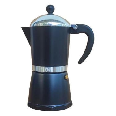 Imagem de Cafeteira Italiana Alumínio Preto Fosco 6 Xícaras 300ml - Wincy
