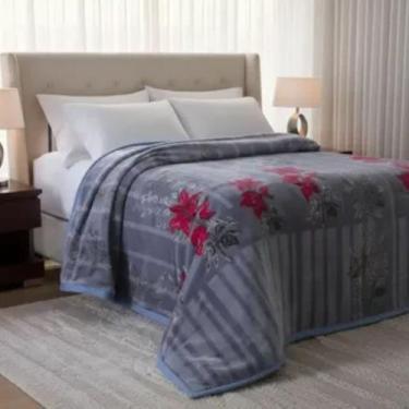 Imagem de Cobertor Casal Dyuri Plus 180x220cm na Cinta Estampa Braies Jolitex