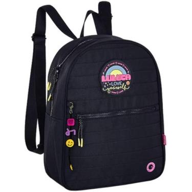 Imagem de Mochila de Costas Infantil Luluca Love Preta Semax LU3176PT