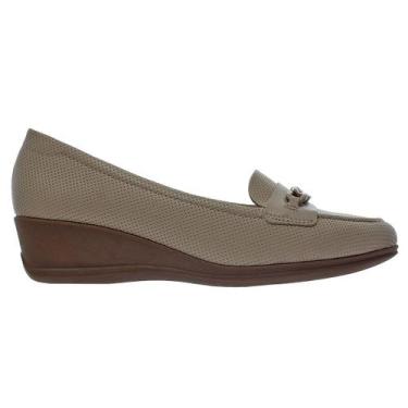 Imagem de Mocassim Anabela Feminino Joanete Modare Ultraconforto 7392.103 Bege, 