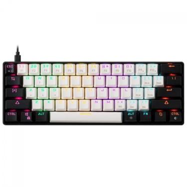 Imagem de Teclado Mecânico Gamer Gamdias AURA GK2, RGB, Switch Blue, ABNT2, 60%,
