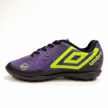 Imagem de Chuteira Umbro Orbit Society Resistente Grama Sintética, Preto, Verde,