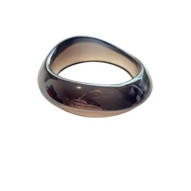 Imagem de Bracelete Acrílico Fino Redondo com Detalhes Ovais - - Pistache Acessó