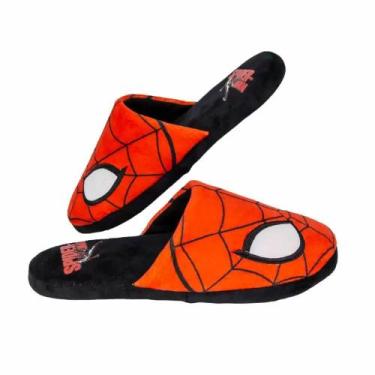 Imagem de Pantufa Adulta Zonacriativa Spider Man Chinelo Vermelho, 33/35