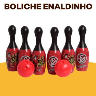 Imagem de Jogo de Boliche Enaldinho Rosita Infantil Diversão Garantida