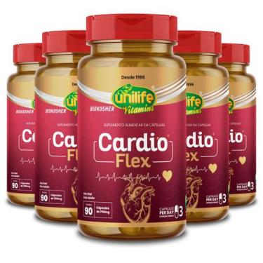 Imagem de Kit 5 Cardio Flex Unilife 90 Cápsulas 750mg