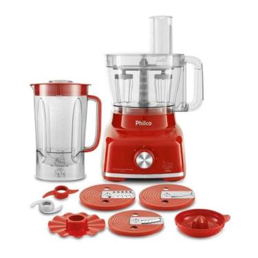 Imagem de Multiprocessador de Alimentos Philco 1700w 9 em 1 Vermelho 110V ou 220