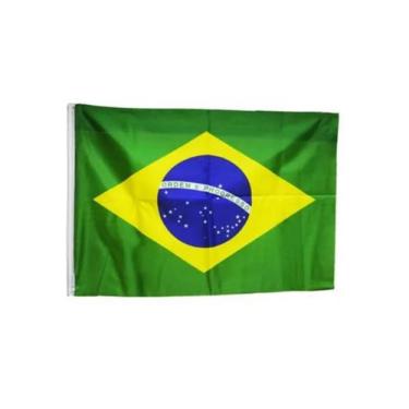 Imagem de Bandeira Brasil Poliéster Copa Mundo Manto Brasileiro 1x1,5m Cor:Brasi