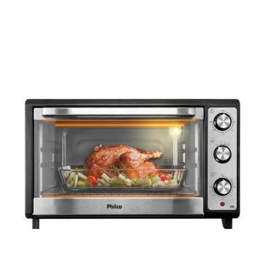 Imagem de Forno Elétrico de Bancada Philco PFE65 65L com Grelha Função Grill Timer 120min Preto 220V