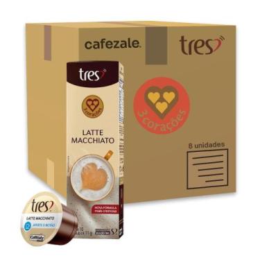 Imagem de 80 Cápsulas Três Corações, Latte Macchiato, Latte Macchiato