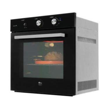 Imagem de Forno a gás de embutir fischer infinity 78 litros com grill preto 220v