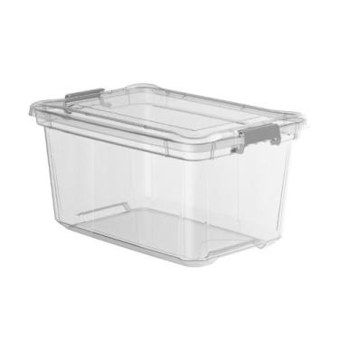 Imagem de Caixa Organizadora Cristal 50 Litros PlasVale 4066, UNICA