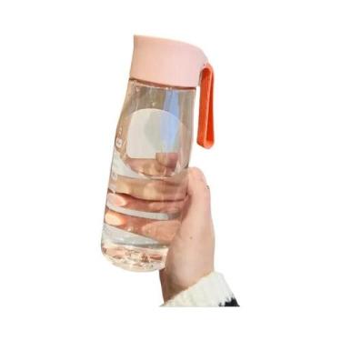 Imagem de Garrafa de Água Esportiva Portátil (550ml/650ml) - Transparente e Livr