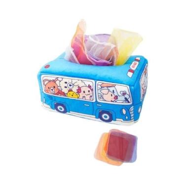 Imagem de Brinquedo Montessori Para Bebês: Caixa Mágica De Lenços, Atividade Edu