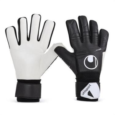 Imagem de Luva de Goleiro Uhlsport Soft HN Preto e Branco - Adulto, 9, Preto