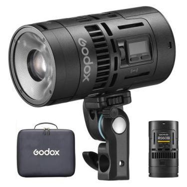 Imagem de Iluminador Led Portatil com Bateria Godox Bicolor 60W RS60BI