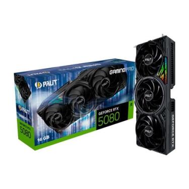 Imagem de Placa de Vídeo Palit RTX 5080 GamingPro NVIDIA GeForce, 16GB, GDDR7, A